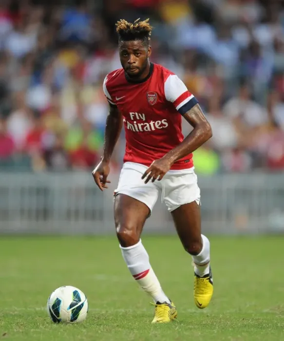 Framed Print : Alex Song in Action: Arsenal FC vs Kitchee FC, 2012 - Pre-Season Friendly