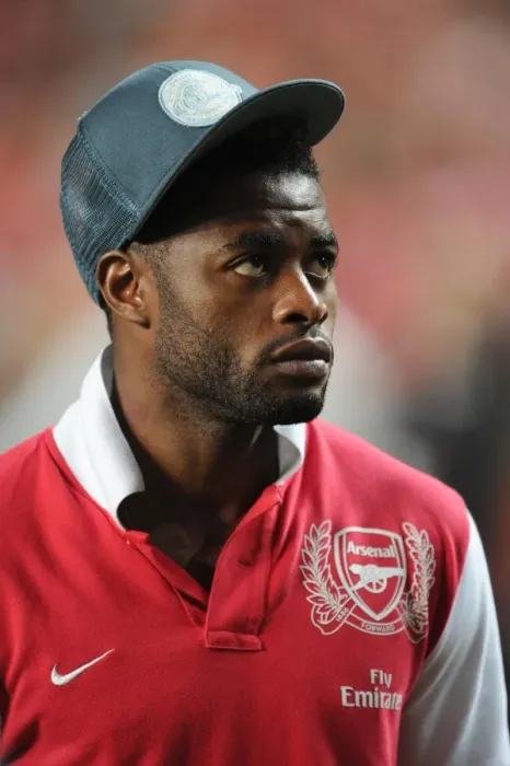 Framed Print : Alex Song in Action: Arsenal vs. Benfica, 2011 Pre-Season Friendly, Lisbon