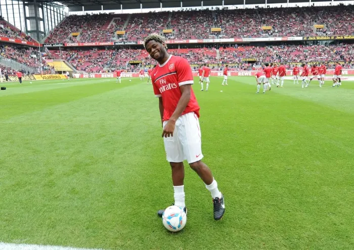 Framed Print : Alex Song in Action: Arsenal vs. Cologne, 2011 Pre-Season Clash Framed Print : Alex Song in Action: Arsenal vs. Cologne, 2011 Pre-Season Clash
