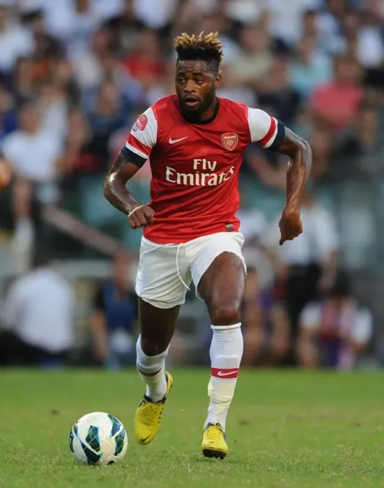 Framed Print : Alex Song in Action: Kitchee FC vs. Arsenal FC, Hong Kong 2012