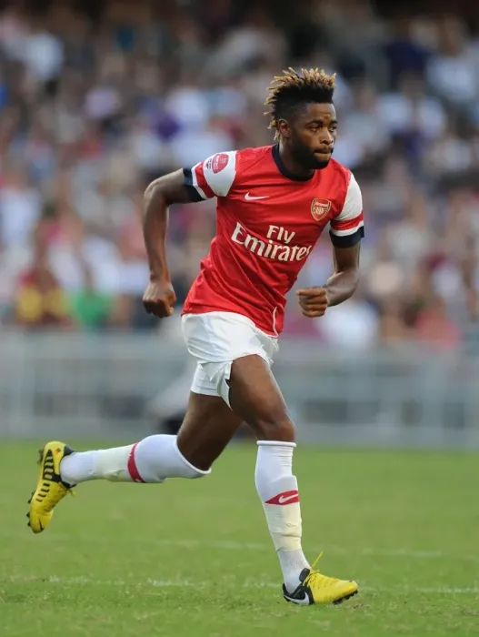 Framed Print : Alex Song in Action: Kitchee FC vs. Arsenal FC, 2012 Framed Print : Alex Song in Action: Kitchee FC vs. Arsenal FC, 2012