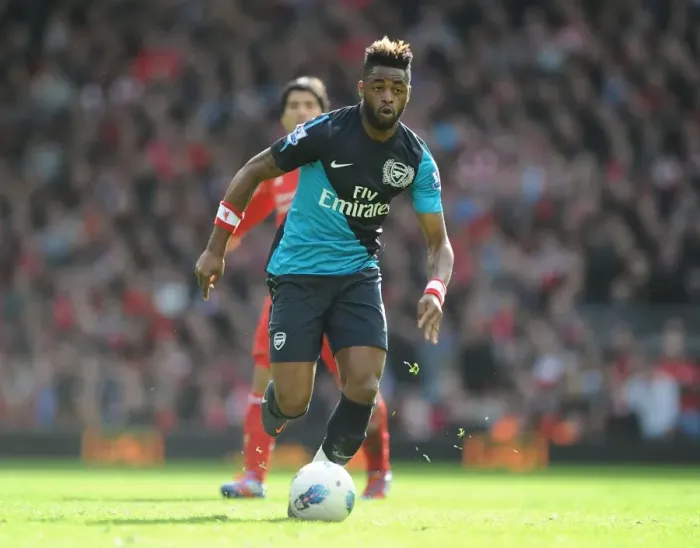 Framed Print : Alex Song in Action: Liverpool vs. Arsenal, Premier League 2011-12 Framed Print : Alex Song in Action: Liverpool vs. Arsenal, Premier League 2011-12