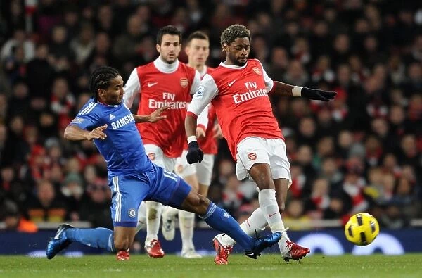 Alex Song (Arsenal) Flourent Malouda (Chelsea). Arsenal 3:1 Chelsea. Barclays Premier League