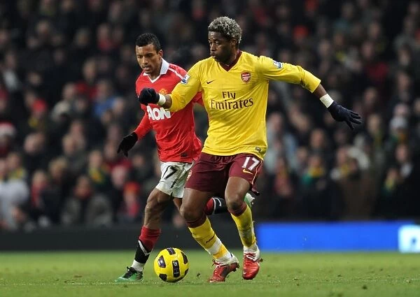 Alex Song (Arsenal) Nani (Man Utd). Manchester United 1: 0 Arsenal. Barclays Premier League
