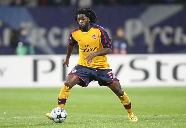 Alex Song: A Force to Reckon With in Arsenal's UEFA Champions League Battle at Valeri Lobanovski Stadium (17 / 9 / 2008)