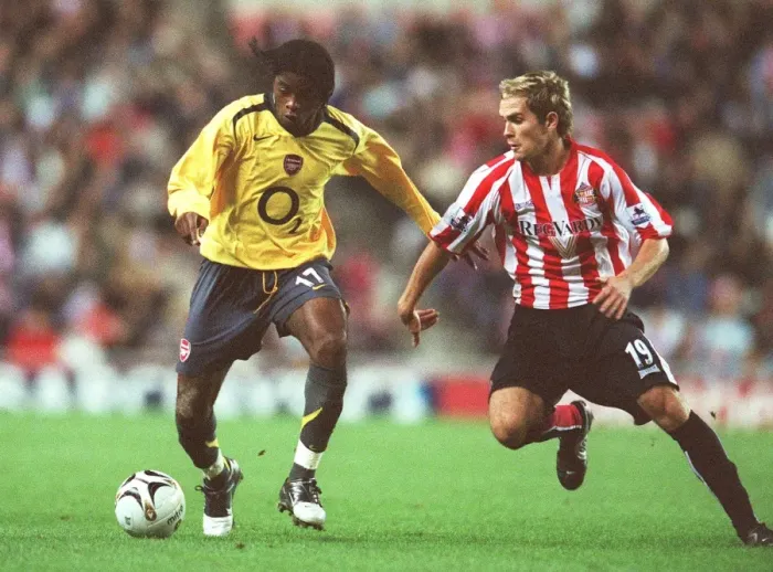 Framed Print : Alex Song's Dominance: Arsenal's 3-0 Carling League Cup Victory Over Sunderland (2005)