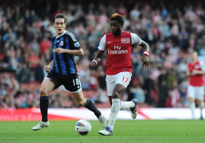 Framed Print : Alex Song's Game-Winning Goal: Arsenal's 3-1 Victory over Stoke City (2011) Framed Print : Alex Song's Game-Winning Goal: Arsenal's 3-1 Victory over Stoke City (2011)