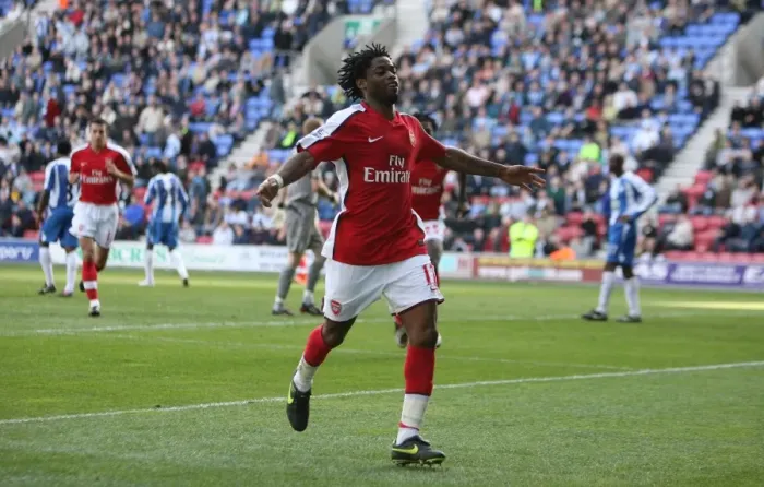 Framed Print : Alex Song's Thrilling Goal Celebration: Arsenal's 4th against Wigan Athletic (11 / 4 / 09) Framed Print : Alex Song's Thrilling Goal Celebration: Arsenal's 4th against Wigan Athletic (11 / 4 / 09)