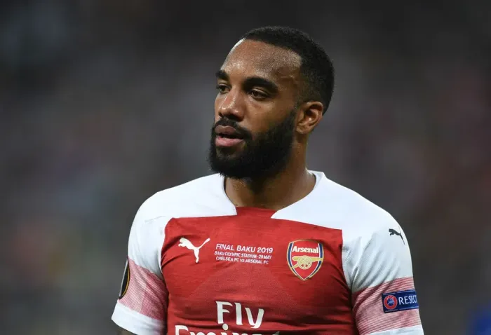 Framed Print : Alexandre Lacazette at the 2019 Europa League Final: Arsenal vs. Chelsea in Baku Framed Print : Alexandre Lacazette at the 2019 Europa League Final: Arsenal vs. Chelsea in Baku