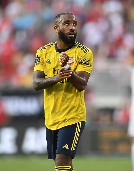 Alexandre Lacazette in Action: Arsenal vs. Fiorentina, 2019 International Champions Cup, Charlotte