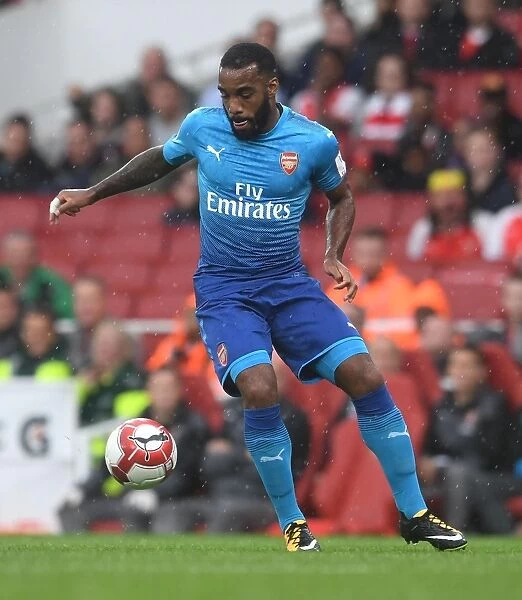 Alexandre Lacazette in Action: Arsenal vs SL Benfica, Emirates Cup 2017-18