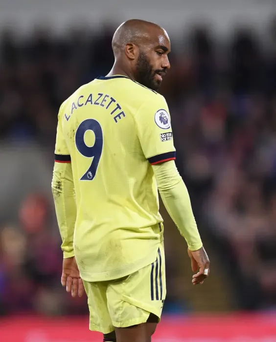 Framed Print : Alexandre Lacazette in Action: Crystal Palace vs Arsenal, Premier League 2021-22