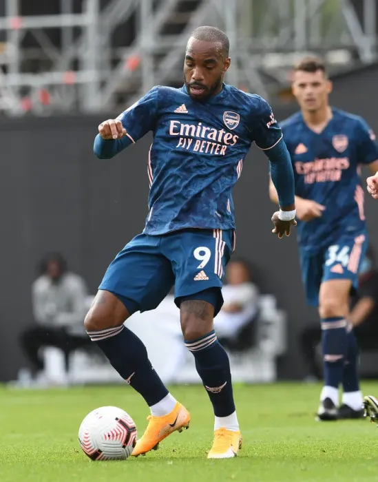 Framed Print : Alexandre Lacazette in Action: Fulham vs Arsenal, Premier League 2020-21 Framed Print : Alexandre Lacazette in Action: Fulham vs Arsenal, Premier League 2020-21