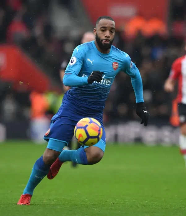 Framed Print : Alexandre Lacazette in Action: Southampton vs Arsenal, Premier League 2017-18 Framed Print : Alexandre Lacazette in Action: Southampton vs Arsenal, Premier League 2017-18