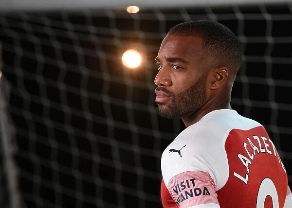 Alexandre Lacazette at Arsenal's 2018 / 19 First Team Photo Call