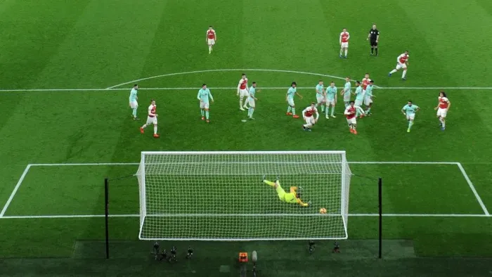 Framed Print : Alexandre Lacazette Scores Arsenal's Fifth Goal vs. AFC Bournemouth, 2018-19 Season Framed Print : Alexandre Lacazette Scores Arsenal's Fifth Goal vs. AFC Bournemouth, 2018-19 Season