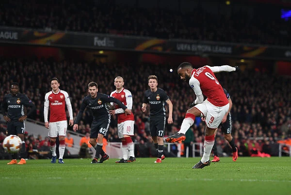Alexandre Lacazette Scores Arsenal's Second Goal in Europa League Quarterfinal vs CSKA Moscow