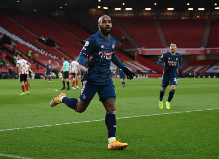 Framed Print : Alexandre Lacazette Scores First Goal: Arsenal's Triumph at Sheffield United, Premier League 2020-21 Framed Print : Alexandre Lacazette Scores First Goal: Arsenal's Triumph at Sheffield United, Premier League 2020-21