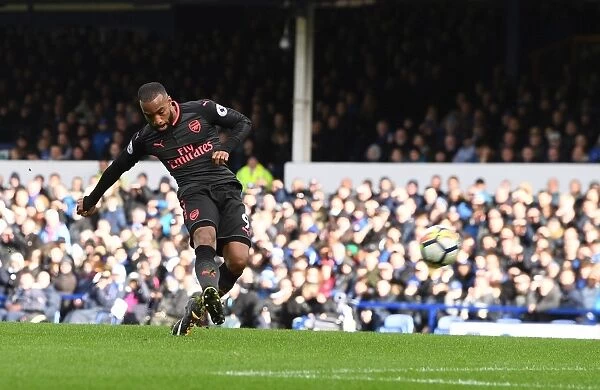 Alexandre Lacazette Scores Third Goal: Everton vs. Arsenal, Premier League 2017-18