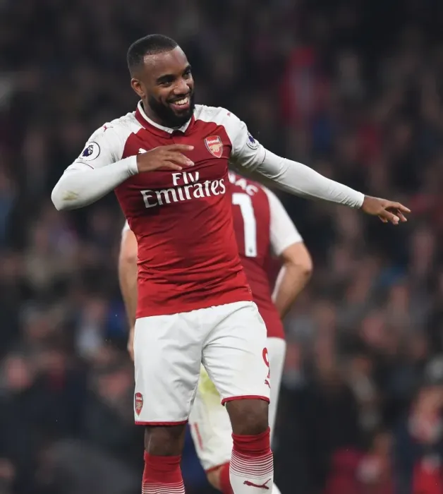 Framed Print : Alexandre Lacazette Scores Second Goal: Arsenal vs West Bromwich Albion, Premier League 2017-18