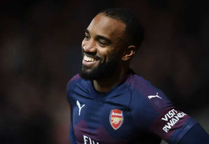 Framed Print : Alexandre Lacazette Scores the Winner: Arsenal Advance in FA Cup Past Blackpool