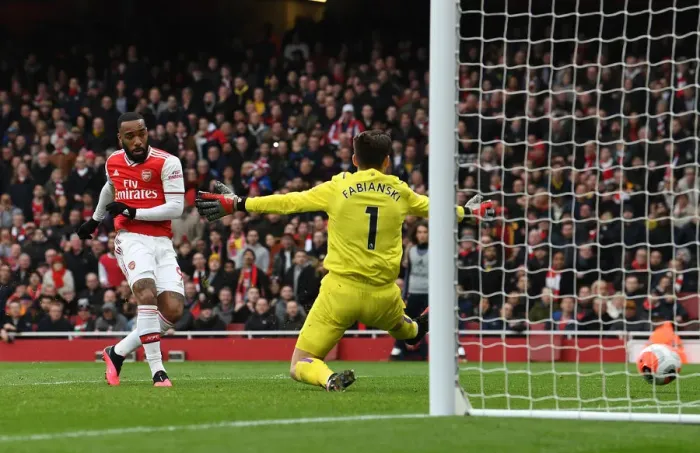 Framed Print : Alexandre Lacazette Scores the Winning Goal: Arsenal FC vs West Ham United, Premier League 2019-2020 Framed Print : Alexandre Lacazette Scores the Winning Goal: Arsenal FC vs West Ham United, Premier League 2019-2020