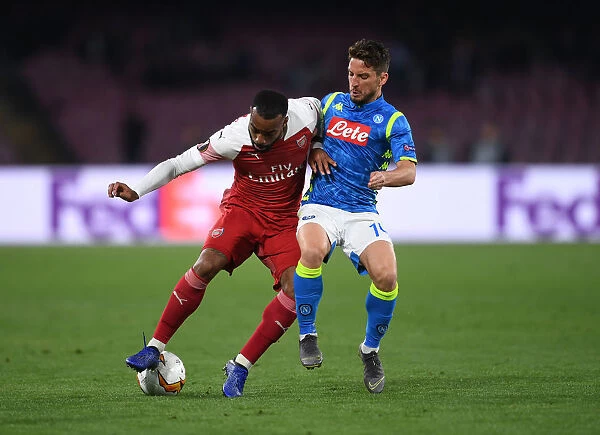 Alexandre Lacazette vs Dries Mertens: A Battle in the Europa League Quarterfinals - Arsenal vs Napoli (2018-19)