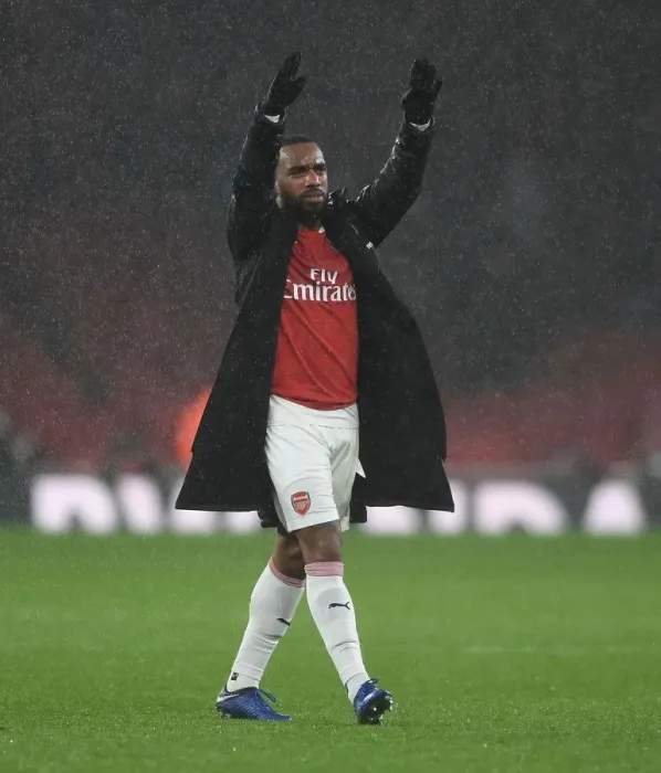 Framed Print : Alexandre Lacazette's Emotional Reaction: Arsenal vs Manchester United (2018-19) Framed Print : Alexandre Lacazette's Emotional Reaction: Arsenal vs Manchester United (2018-19)