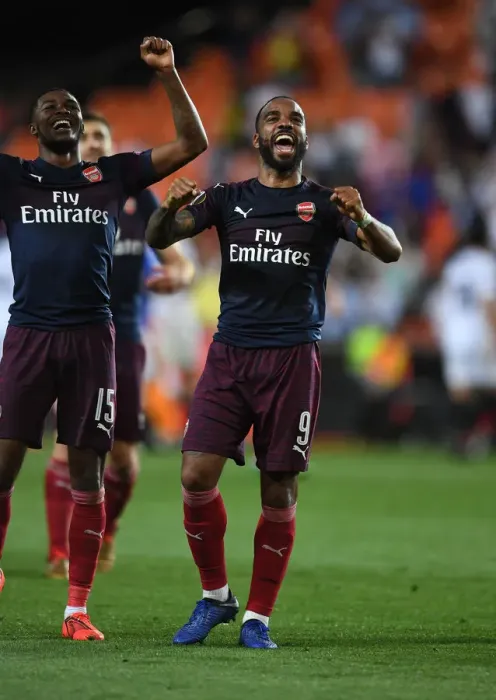 Framed Print : Alexandre Lacazette's Europa League Glory: Arsenal's Triumph Over Valencia Framed Print : Alexandre Lacazette's Europa League Glory: Arsenal's Triumph Over Valencia