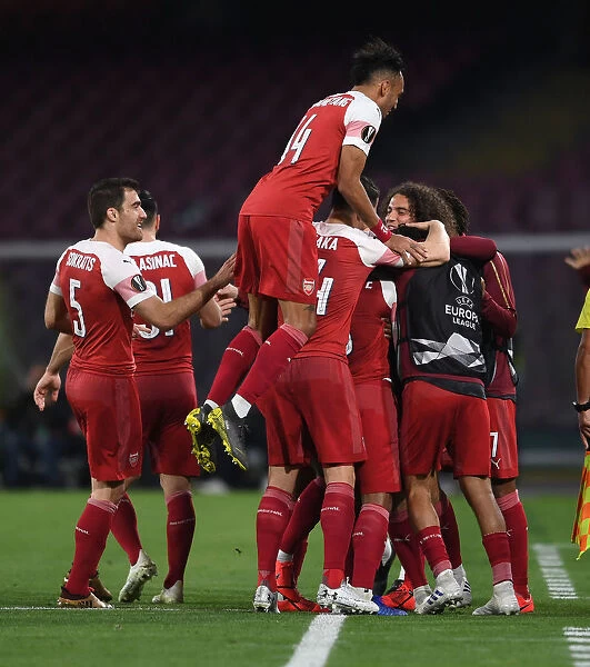 Alexandre Lacazette's Goal Celebration: Arsenal's Europa League Victory against Napoli (2018-19)