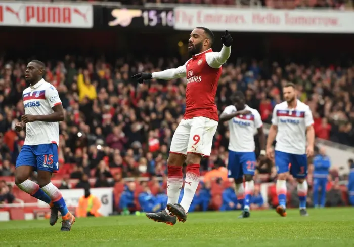 Framed Print : Alexandre Lacazette's Hat-Trick: Arsenal's 3-0 Victory Over Stoke City (April 1, 2018) Framed Print : Alexandre Lacazette's Hat-Trick: Arsenal's 3-0 Victory Over Stoke City (April 1, 2018)