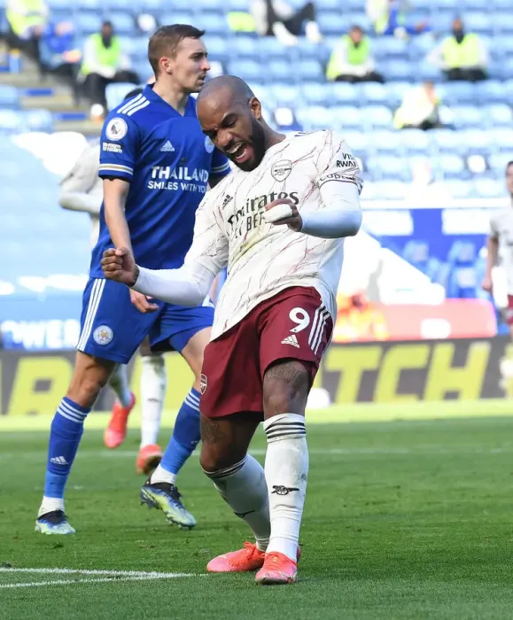 Framed Print : Alexandre Lacazette's Thrilling Second Goal: Arsenal at Leicester City, Premier League 2020-21