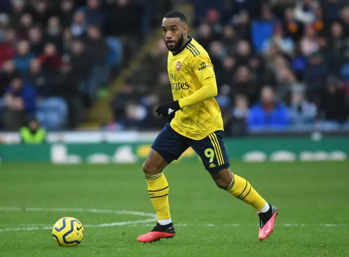 Framed Print : Alexis Lacazette in Action: Burnley vs. Arsenal, Premier League 2019-20 Framed Print : Alexis Lacazette in Action: Burnley vs. Arsenal, Premier League 2019-20