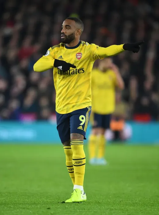 Framed Print : Alexis Lacazette in Action: Premier League Showdown - Sheffield United vs. Arsenal (2019-20)