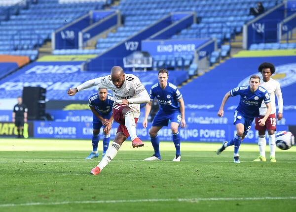 Alexis Lacazette Scores Penalty: Leicester City vs. Arsenal, Premier League 2021 (Behind Closed Doors)