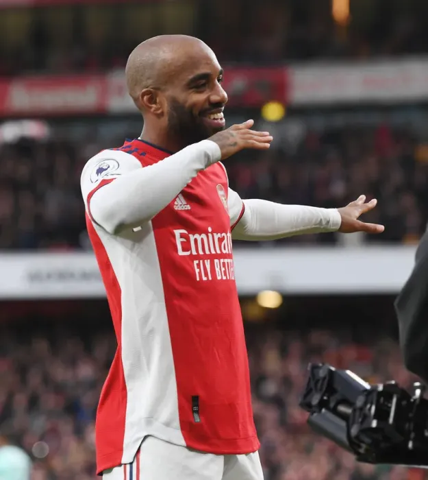 Framed Print : Alexis Lacazette Scores Second Goal: Arsenal vs. Leicester City, Premier League 2021-22 Framed Print : Alexis Lacazette Scores Second Goal: Arsenal vs. Leicester City, Premier League 2021-22