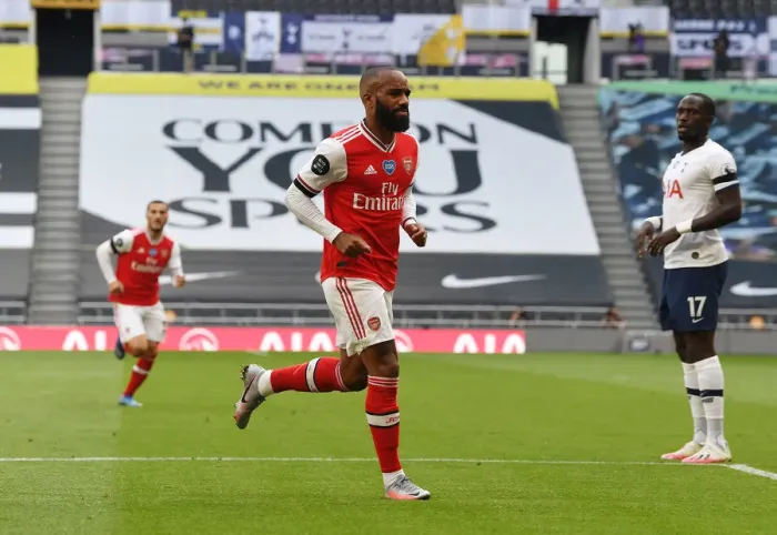 Framed Print : Alexis Lacazette Scores the Winner: Arsenal Triumph Over Tottenham in Premier League Clash (2019-20) Framed Print : Alexis Lacazette Scores the Winner: Arsenal Triumph Over Tottenham in Premier League Clash (2019-20)