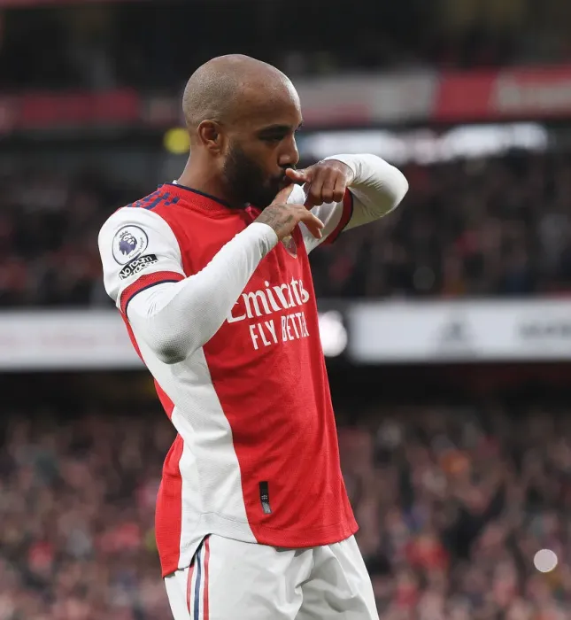 Framed Print : Alexis Lacazette's Brace: Arsenal's Triumph over Leicester City in the Premier League 2021-22