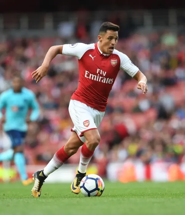 Framed Print : Alexis Sanchez: In Action Against AFC Bournemouth, Premier League 2017-18