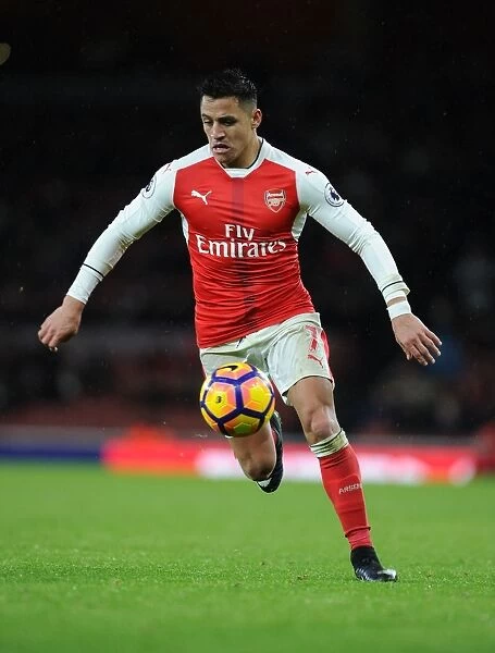 Alexis Sanchez: In Action for Arsenal Against Crystal Palace, Premier League 2016-17, Emirates Stadium