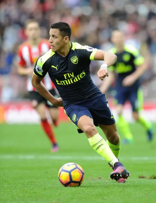 Framed Print : Alexis Sanchez: In Action for Arsenal Against Sunderland, Premier League 2016-17
