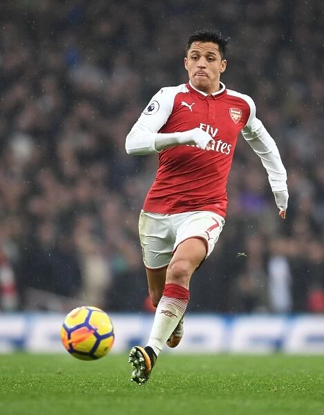 Alexis Sanchez: In Action for Arsenal Against Tottenham Hotspur, Premier League 2017-18