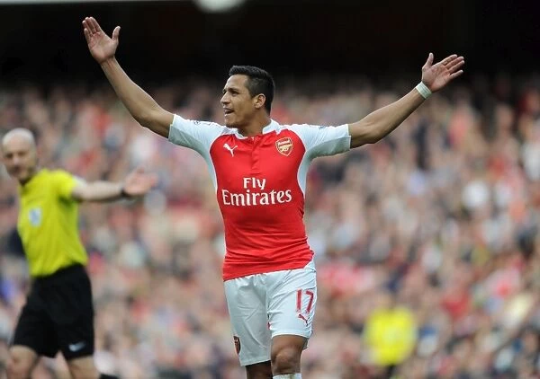 Alexis Sanchez in Action: Arsenal vs. Crystal Palace (2015-16 Premier League)