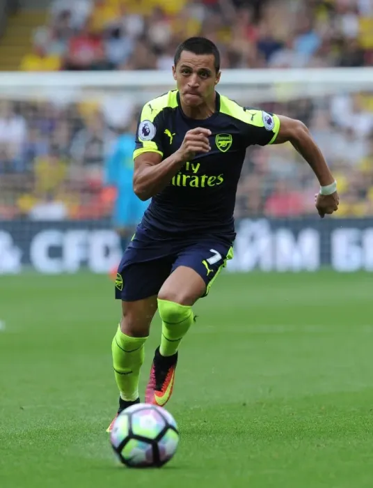 Framed Print : Alexis Sanchez in Action: Arsenal vs. Watford, Premier League 2016-17 Framed Print : Alexis Sanchez in Action: Arsenal vs. Watford, Premier League 2016-17