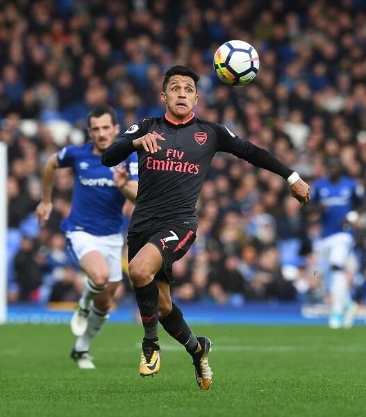Alexis Sanchez in Action: Arsenal vs Everton, Premier League 2017-18