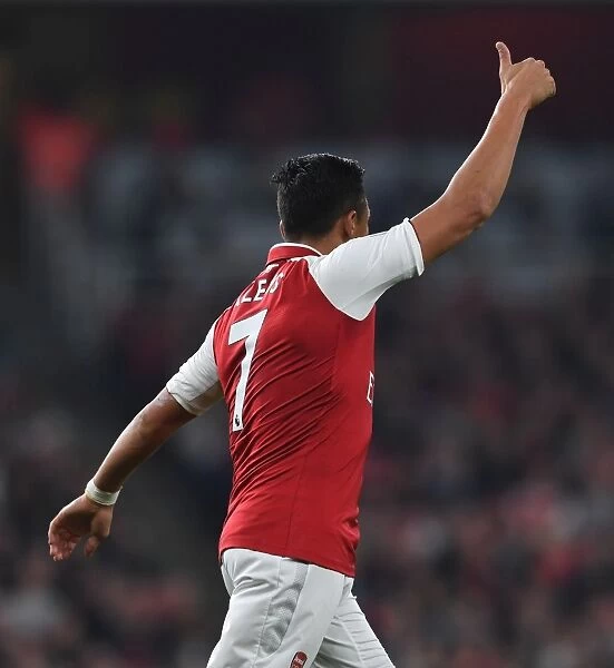 Alexis Sanchez in Action: Arsenal vs West Bromwich Albion, Premier League 2017-18