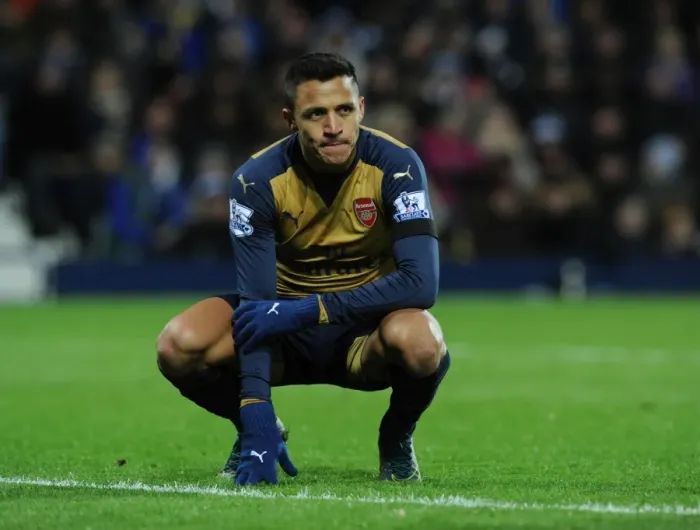 Framed Print : Alexis Sanchez in Action: Arsenal vs West Bromwich Albion, Premier League 2015-16