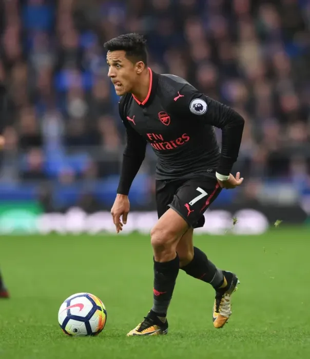 Framed Print : Alexis Sanchez in Action: Everton vs. Arsenal, Premier League 2017-18 Framed Print : Alexis Sanchez in Action: Everton vs. Arsenal, Premier League 2017-18