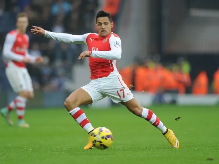 Framed Print : Alexis Sanchez in Action: West Bromwich Albion vs. Arsenal, Premier League 2014 / 15 Framed Print : Alexis Sanchez in Action: West Bromwich Albion vs. Arsenal, Premier League 2014 / 15