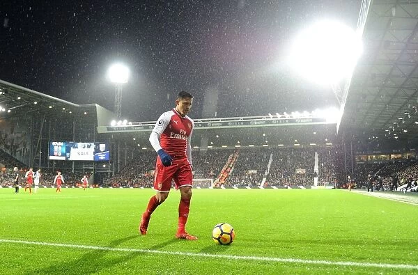 Alexis Sanchez in Action: West Bromwich Albion vs. Arsenal, Premier League 2017-18